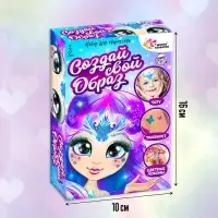 Набор детских татуировок для лица,цветных прядей и блёсток для тела &laquo;Принцесса зима и лето&raquo;