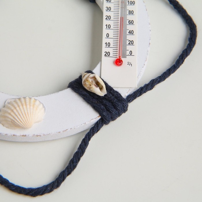 Интерьерный сувенир Интерьерный сувенир "Спасательный круг" с термометром 10*10см