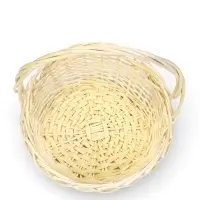 Набор корзин 3 шт ИВА 35x35x14 30x30x12 25х25x11 см ПЛЕТ ручка h=20/18/16 см