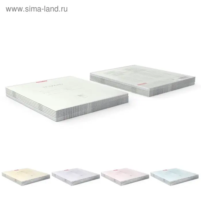 Тетрадь 18 листов в клетку ErichKrause Bright &laquo;Классика&raquo;, обложка мелованный картон, блок офсет, белизной 100%, МИКС (1 вид обложки в пачке)