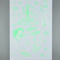 Наклейки интерьерные &laquo;Новогодние&raquo;, со светящимся слоем, 35&times;50 см, 2 листа