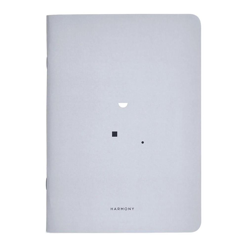 Бизнес-тетрадь А5, 40л. клетка, скрепка, 150х210мм Minimalism серый N2506