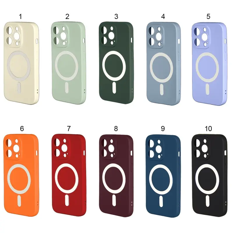 Чехол для iPhone 14 Pro MagSafe матовый цветной