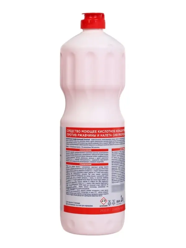 Cредство против ржавчины и налета для ванной, туалета и сантехники СИФ моющее, кислотное, 1 л 109986
