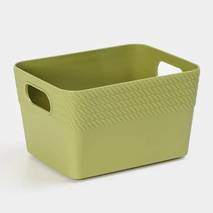 Корзина для хранения Доляна «Кайма», пластик, 14×11×8,5 см, цвет МИКС Корзина для хранения Доляна «Кайма», пластик, 14×11×8,5 см, цвет МИКС