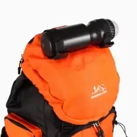 Рюкзак туристический, 90 литров, 6 наружных карманов, шнуровка, оранжевый