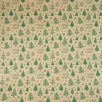 Бумага в тубусе крафтовая в рулоне &laquo;Зима&raquo;, 0.68 &times; 7 м