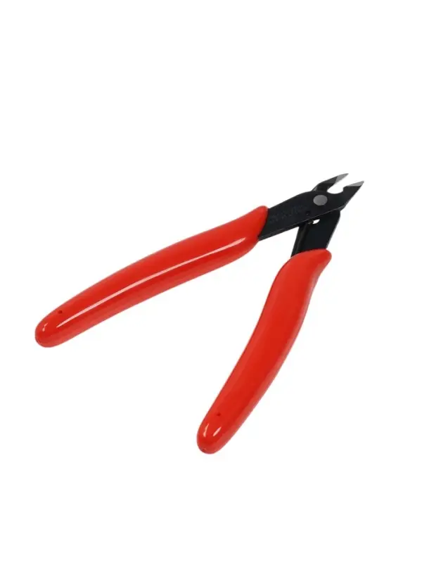 Кусачки для электроники ЛОМ mini, боковые, пластиковые рукоятки, 130 мм