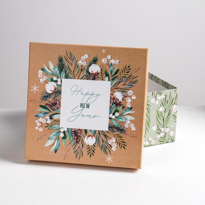 Набор подарочных коробок 5 в 1 «Зимний», 14 х 14 х 8 - 22 х 22 х 12 см, Новый год Набор подарочных коробок 5 в 1 «Зимний», 14 х 14 х 8 - 22 х 22 х 12 см, Новый год