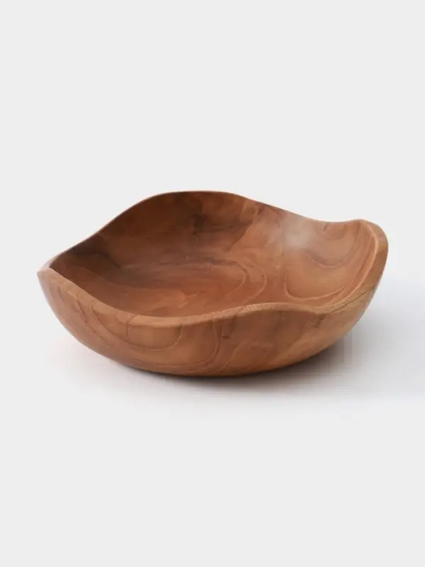 Тарелка, 18&times;18&times;5 см, тиковое дерево