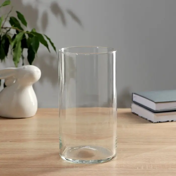 Ваза &laquo;Трубка-107&raquo;, h=20 см, d=9.5 см, стекло. прозрачная