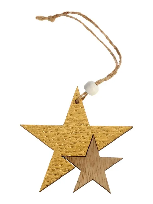 Елочная игрушка Лесная мастерская &laquo;Звездный путь&raquo;, золотая
