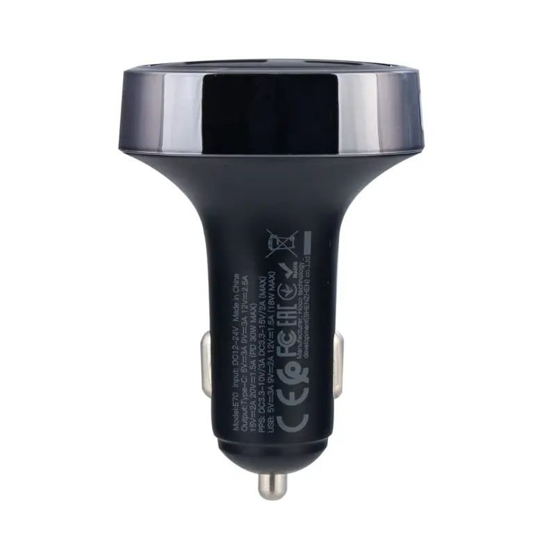 Модулятор PD30W + QC3.0 E70 Hoco черный
