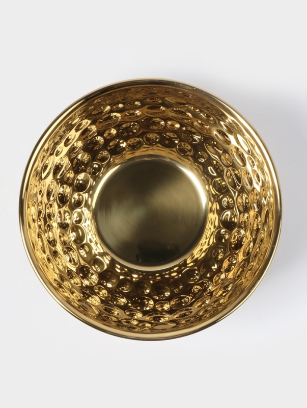 Набор мисок-салатников из нержавеющей стали 16/20/24 см, цвет золотой Набор мисок-салатников из нержавеющей стали 16/20/24 см, цвет золотой