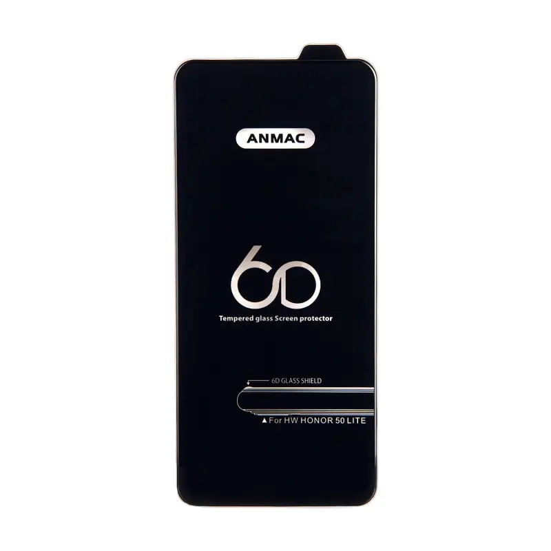 Защитное стекло для Huawei Honor 50 Lite Anmac 6D Black без упаковки Арт.1137176 (10 шт./уп.)