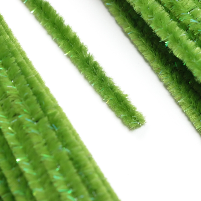 Проволока синельная набор 50 шт., зелёного цвета, 30 см Проволока синельная набор 50 шт., зелёного цвета, 30 см