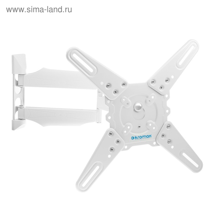 Кронштейн Kromax ATLANTIS-40, для ТВ, наклонно-поворотный, 22-65 Кронштейн Kromax ATLANTIS-40, для ТВ, наклонно-поворотный, 22-65", 60-523 мм от стены, белый