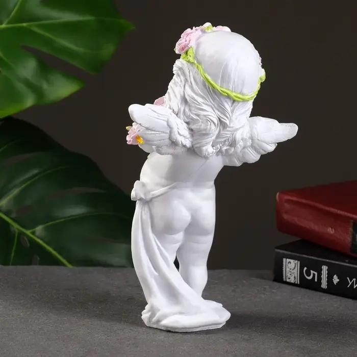 Фигура &laquo;Ангел с розами&raquo;, 13&times;9&times;22 см