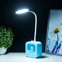 Лампа настольная RISALUX &laquo;Мишка&raquo;, светодиодная, 5 Вт, USB, АКБ, МИКС, 5&times;10&times;43 см