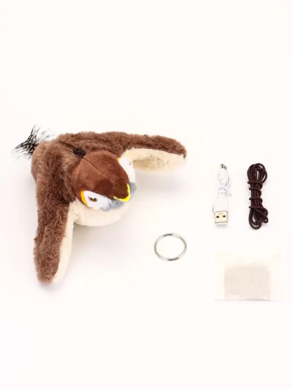 Интерактивная игрушка для животных &laquo;Воробей&raquo;, коричневая