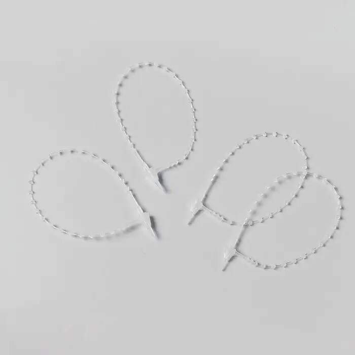 Стяжка пластиковая с шариками L=13, цвет прозрачный (набор 1000 шт.)