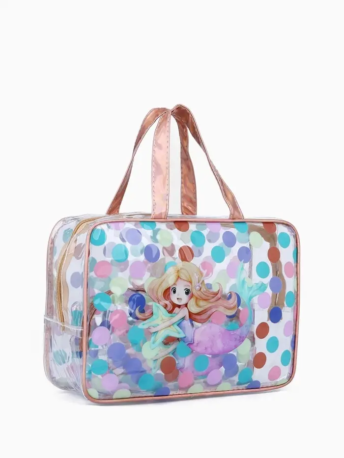 Набор косметичек для бассейна 2 в 1 &laquo;Русалка&raquo;, с рисунком, разноцветный