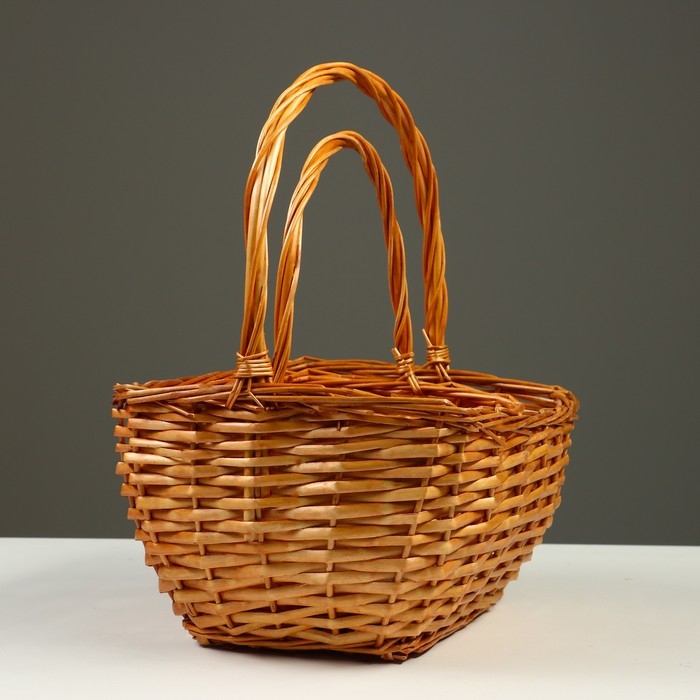 Набор корзин плетеных (ива), 36x28xH17х H37х26x17см, 28x21xH15xH32х21x14см, 2 шт.медовый Набор корзин плетеных (ива), 36x28xH17х H37х26x17см, 28x21xH15xH32х21x14см, 2 шт.медовый