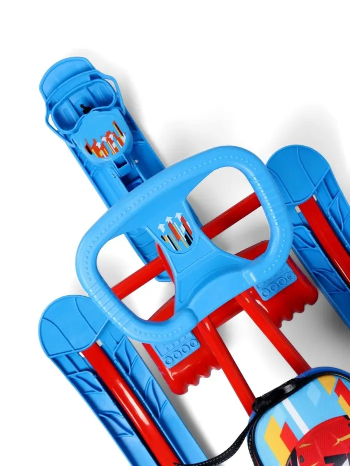 Снегокат &laquo;Тимка спорт 4-1&raquo; Sportcar, со спинкой, красный, синий, ТС4-1/SC2 Nika Kids