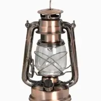 Ночник декоративный LED, аккум 5800mAh 3,7V "Фонарь" регулятор яркости бронза 11,5х16х24 см   109144