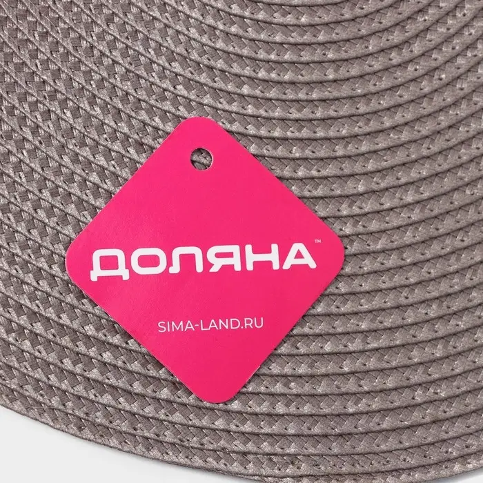 Салфетка сервировочная на стол Доляна &laquo;Лофт&raquo;, d=38 см, серая