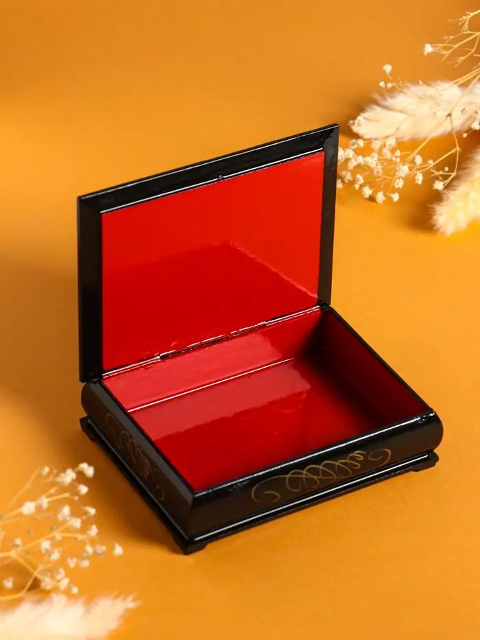 Шкатулка «Ягоды», 10×14 см, лаковая миниатюра