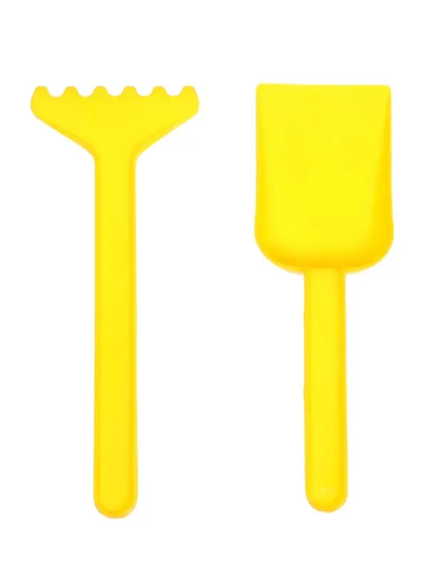 Набор для игры в песке (Ведро 1л, 4 формочки фрукты-ягоды, грабельки и лопатка)