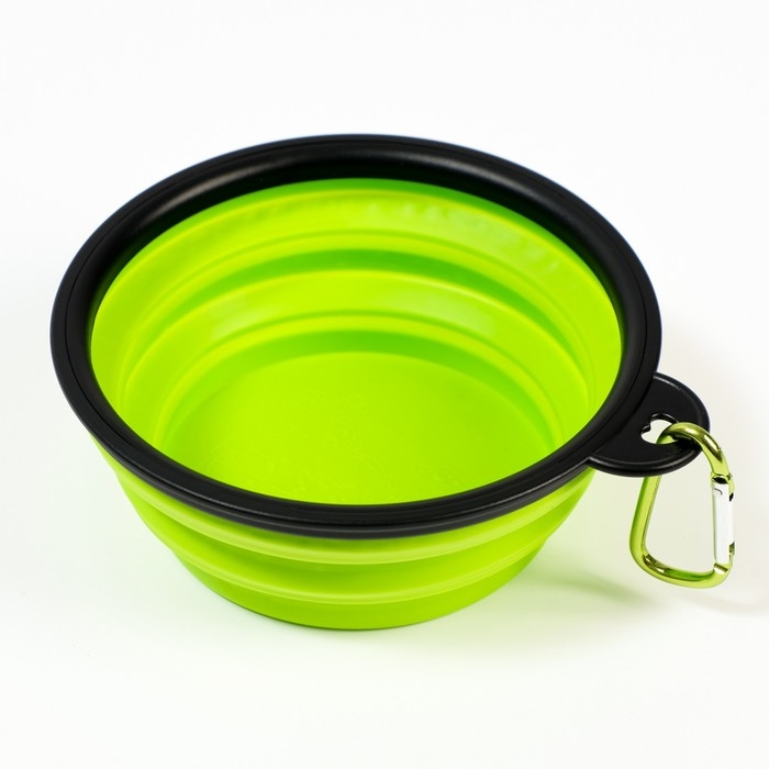 Миска складная, зелёная, 350 мл, 13 см Миска складная, зелёная, 350 мл, 13 см