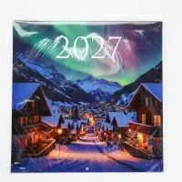 Календарь 2027 перекидной на скрепке 6 листов 29&times;29, &laquo;Северное сияние&raquo;