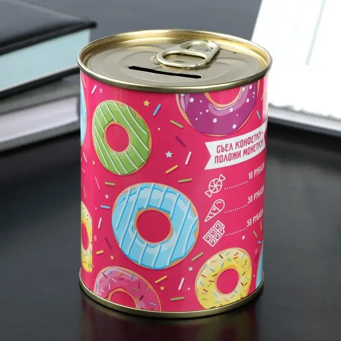 Копилка для денег &laquo;Банка. Начни сегодня&raquo;, металл