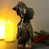 Копилка "Конь в пальто" 16,5х11,5х25 см, золото