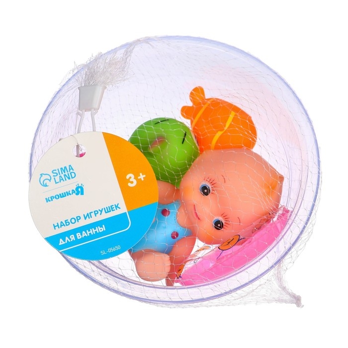 Набор резиновых игрушек для ванны «Пупс в ванне», с пищалкой, 6 шт, цвет МИКС, Крошка Я Набор резиновых игрушек для ванны «Пупс в ванне», с пищалкой, 6 шт, цвет МИКС, Крошка Я