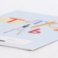 Тетрадь в клетку, 12 листов, А5, на скрепке, блок №1 &laquo;Предметы&raquo; МИКС