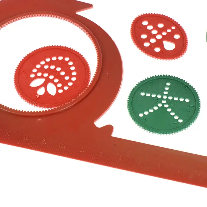 Линейка-спирограф &laquo;Зверюшки&raquo; Calligrata, 23 см, МИКС