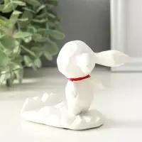 Фигурка - подставка для телефона &laquo;Зайка с шейным красным платком&raquo;, 6.5&times;9&times;8.5 см