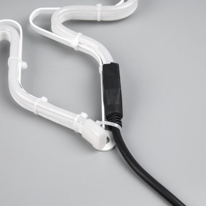 Неоновая фигура «Снежинка», 70 см, 720 LED, 220 В, свечение белое