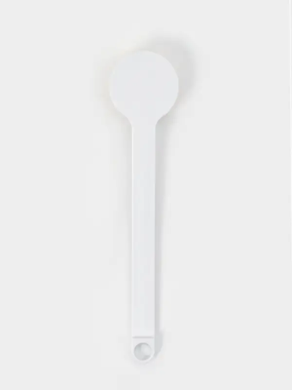 Щетка банная на ручке, массажер 35х7 см, цвет белый