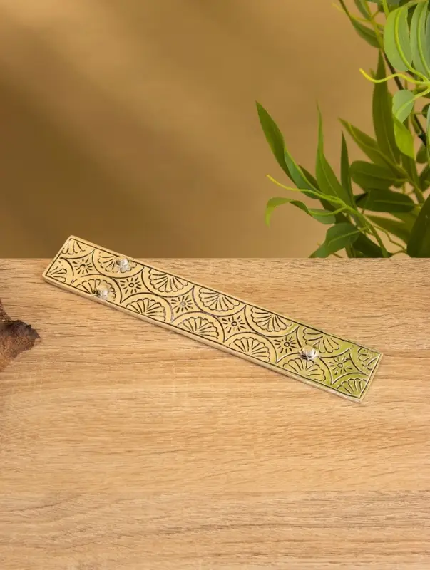 Подставка под благовония  Подставка под благовония "Два полумесяца" алюминий 22 см