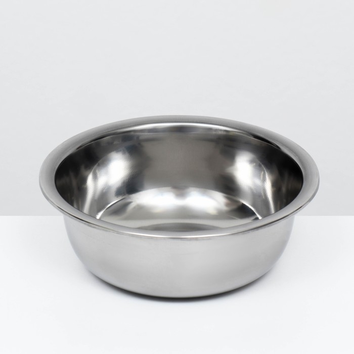 Миска металлическая эконом, 1 л, 17 х 6,5 см Миска металлическая эконом, 1 л, 17 х 6,5 см