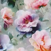 Пакет подарочный &laquo;Цветы&raquo;, 27&times;23&times;11.5 см