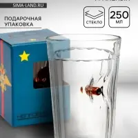 Стакан непробиваемый с пулей &laquo;Полицейский&raquo;, гранёный, 250 мл