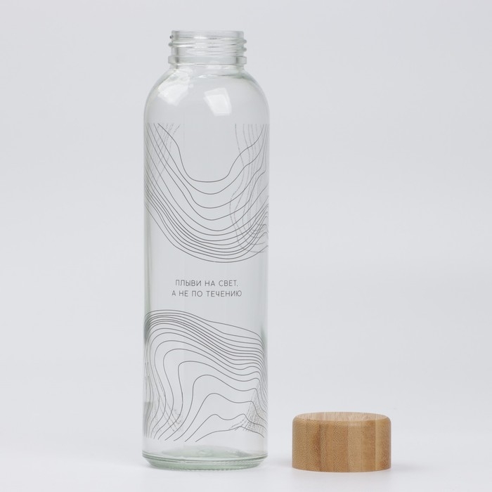 Бутылка для воды «Плыви», 500 мл, стекло Бутылка для воды «Плыви», 500 мл, стекло