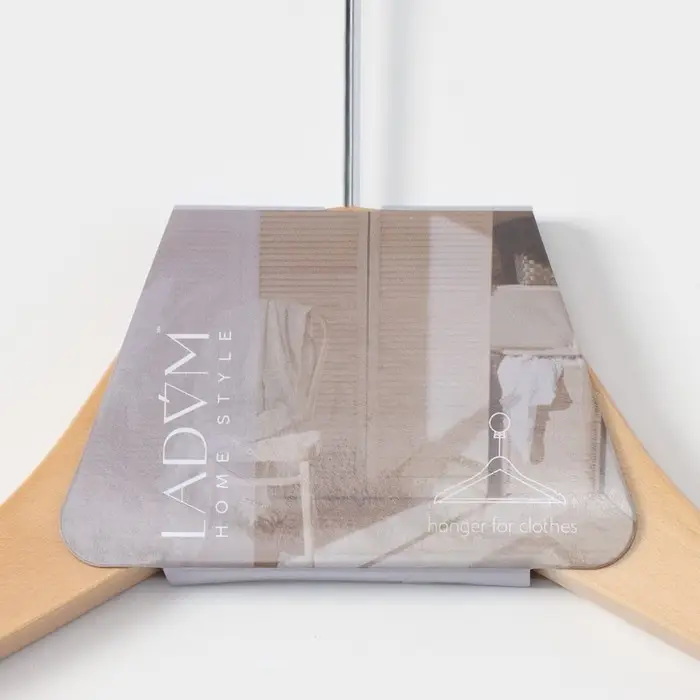 Плечики - вешалка с перекладиной LaDо́m Bois, антивандальные, сорт А, 44,5×1,2×21,5 см, светлое дерево Плечики - вешалка с перекладиной LaDо́m Bois, антивандальные, сорт А, 44,5×1,2×21,5 см, светлое дерево