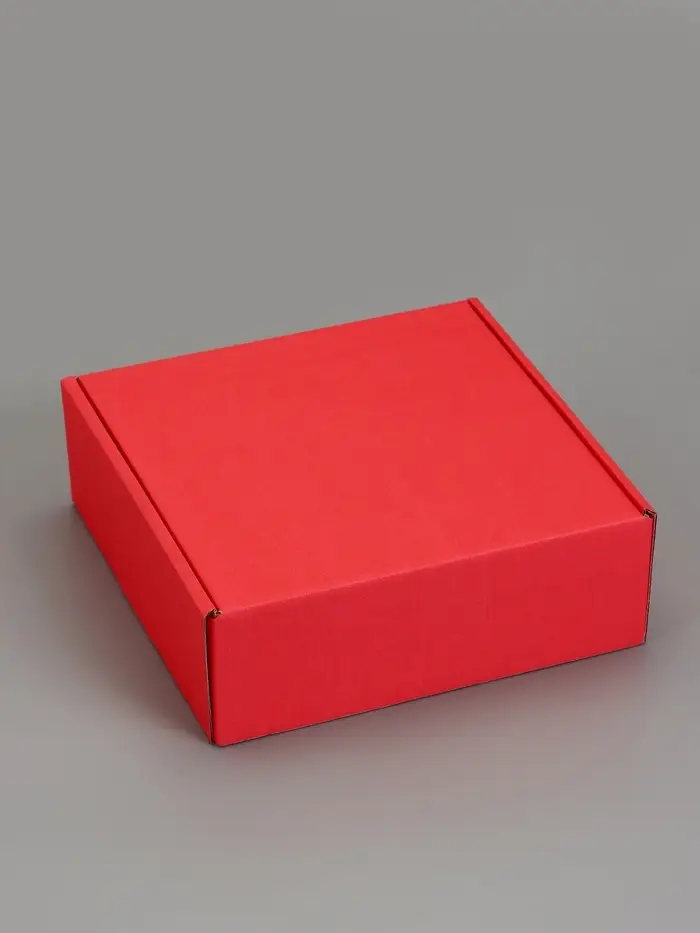 Коробка самосборная, красная, для подарков, хранения и отправки посылок, 23&times;23&times;8 см