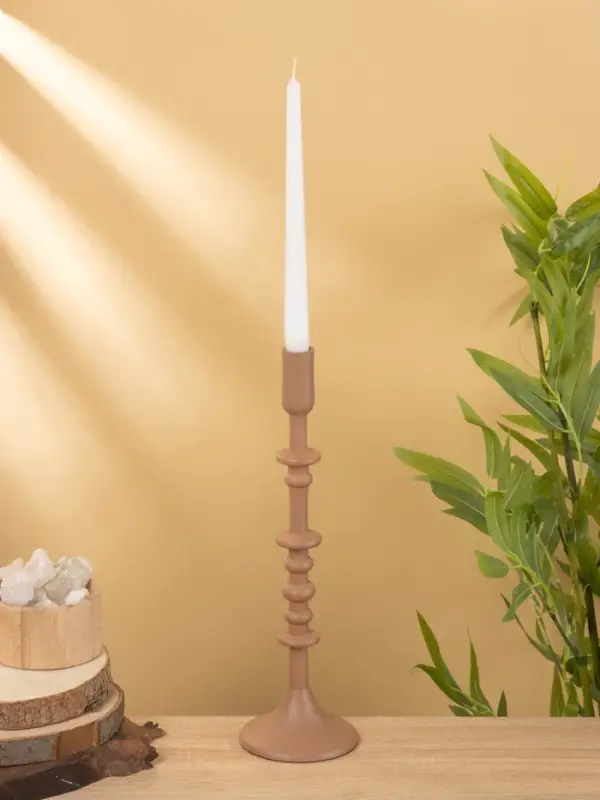 Подсвечник на 1 свечу "Бисквит" 10х10х35 см